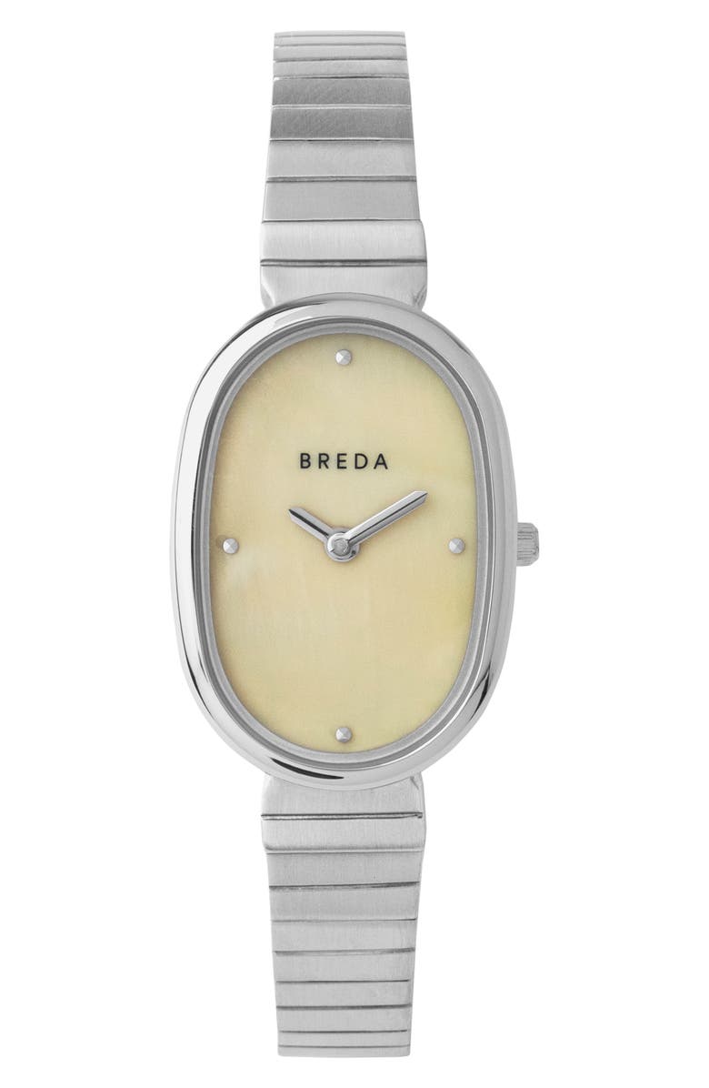BREDA Jane Bracelet Watch, 23mm, Main, color, Silver/ Silver/ Champagne