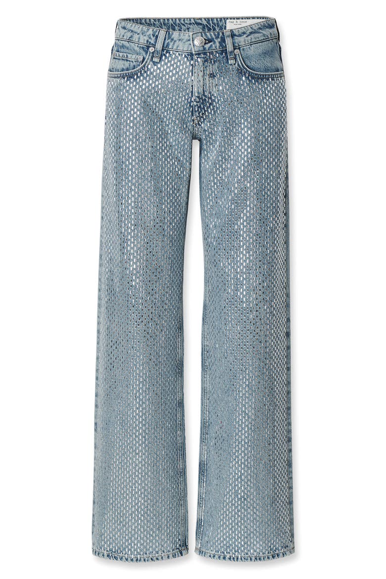 Cam Jewel High Waist Full Length Straight Leg Jeans, Alternate, color, DEKAL JEWEL