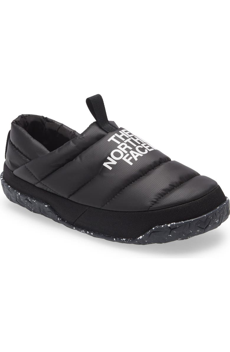 The North Face Nuptse Down Slipper, Main, color, Tnf Black/Tnf White