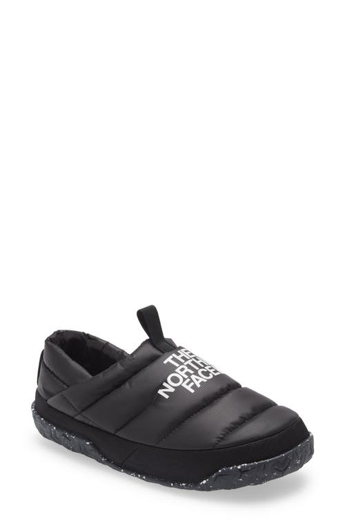 The North Face Inc Nuptse Mule Slippers In Tnf Black/tnf White