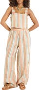 Vitamin A® Tallows Crop Linen Cover-Up Top