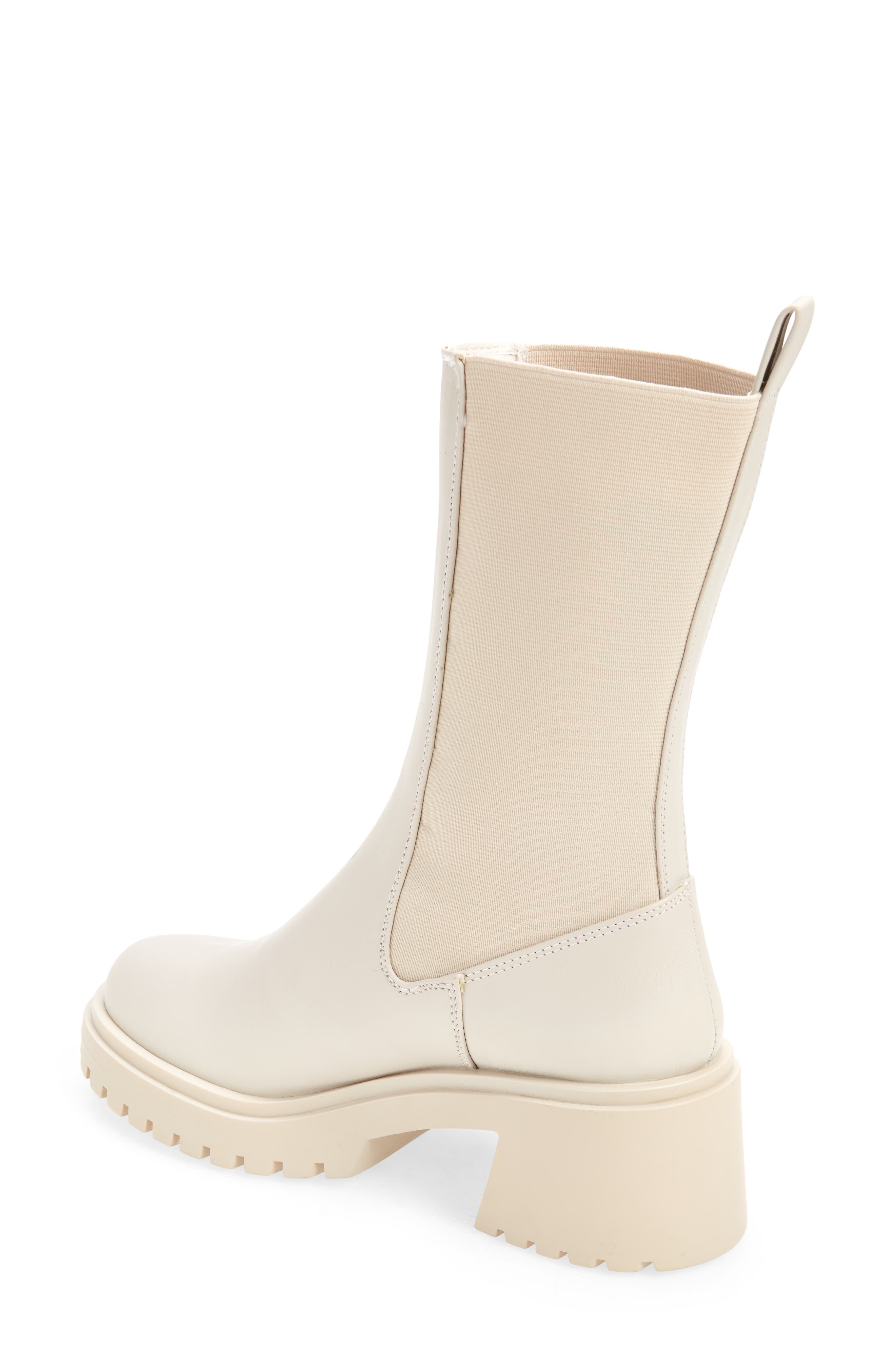 Hesitant Chelsea Boot, Alternate, color, BONE