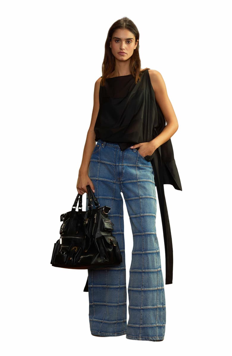 Cynthia Rowley Windswept Silk Blouse, Main, color, 