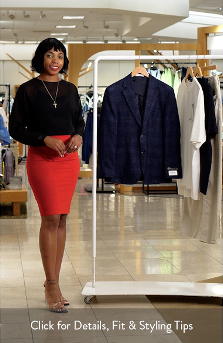 Cielo Plaid Virgin Wool & Linen Sport Coat, sales video thumbnail