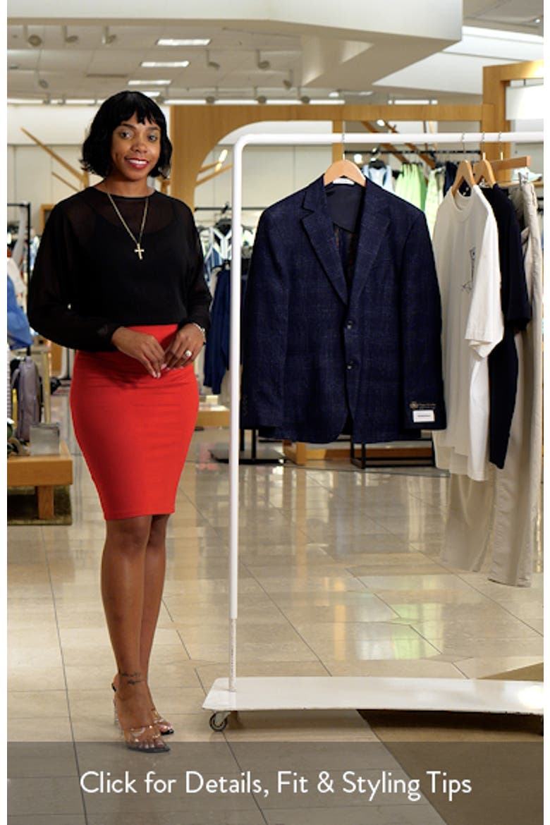 Cielo Plaid Virgin Wool & Linen Sport Coat video