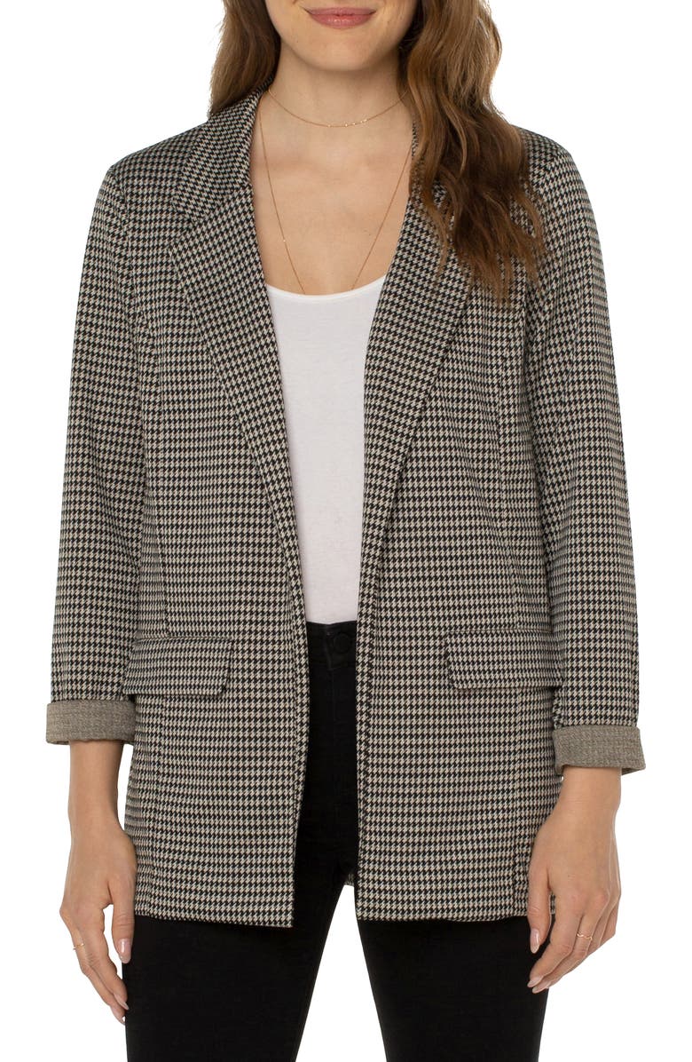 Liverpool Houndstooth Travel Blazer, Main, color, 
