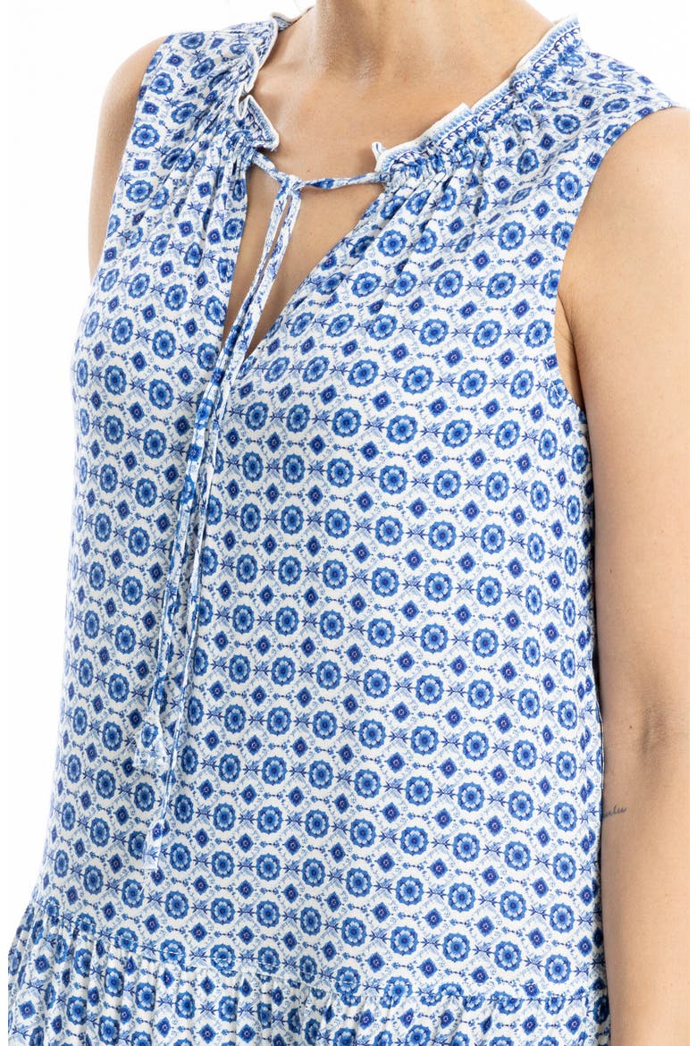 Floral Split Neck Tiered Dress, Alternate, color, CMBLFLCH
