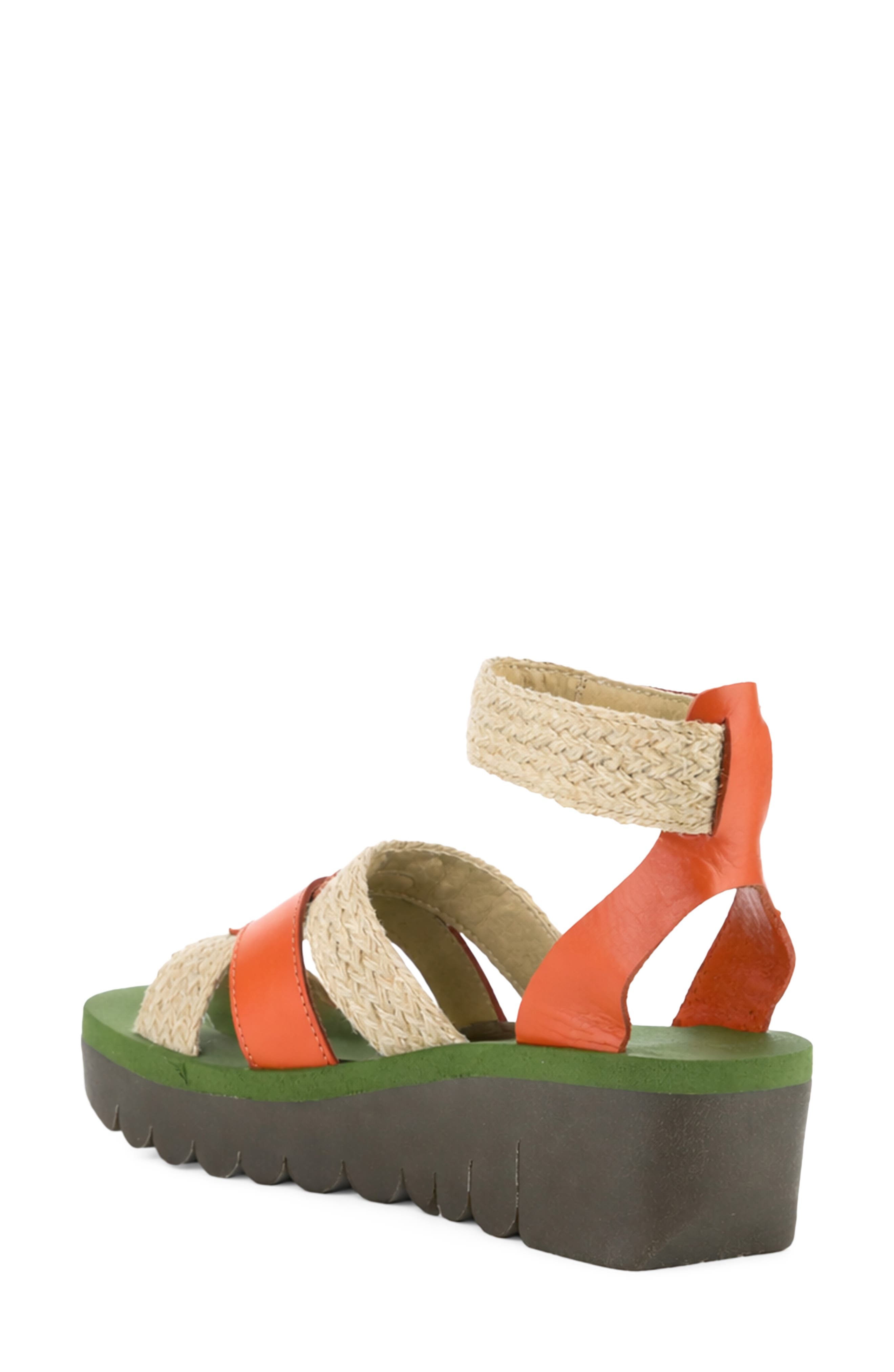 Yory Ankle Strap Sandal, Alternate, color, SCARLET
