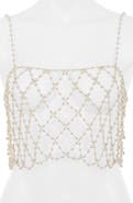 Bluebella Imitation Pearl Cropped Camisole
