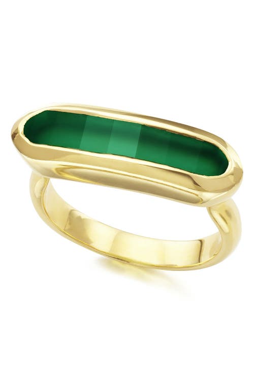 Monica Vinader Baja Stone Ring In Gold