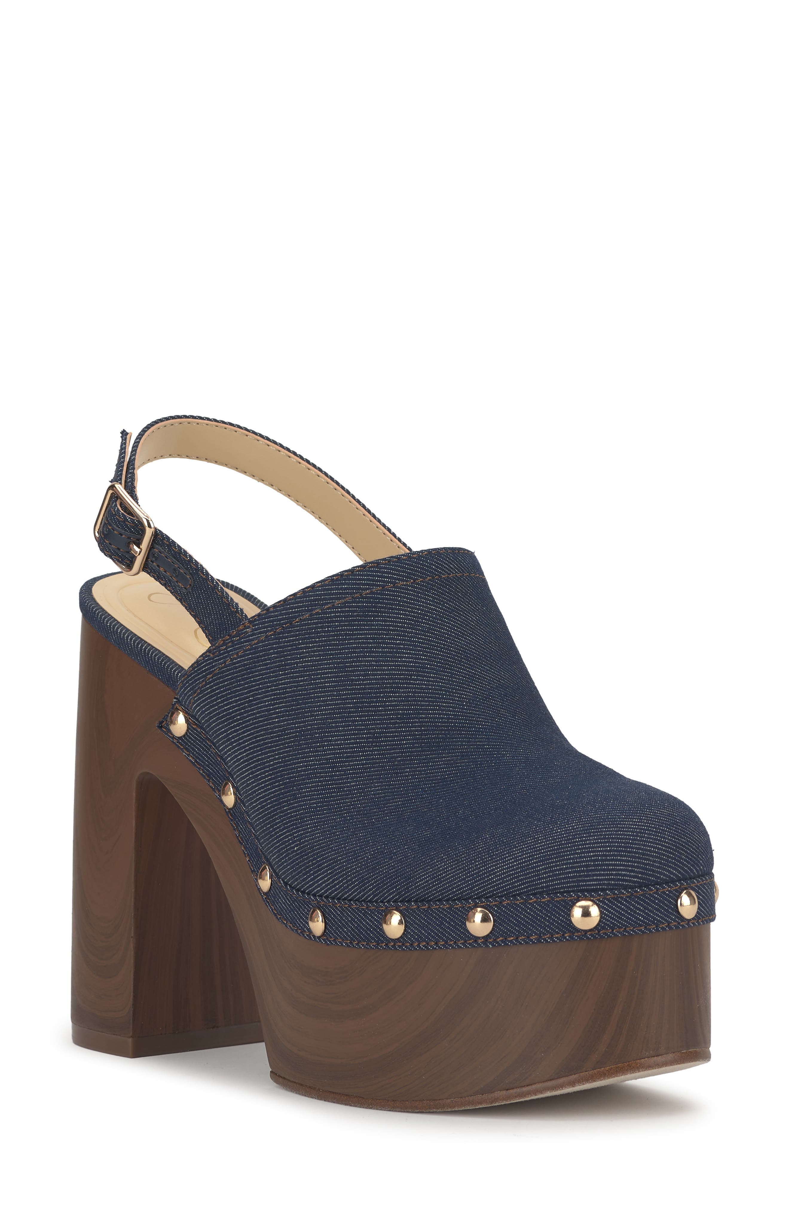 Jessica Simpson Caze Stud Platform Sandal, Main, color, Indigo
