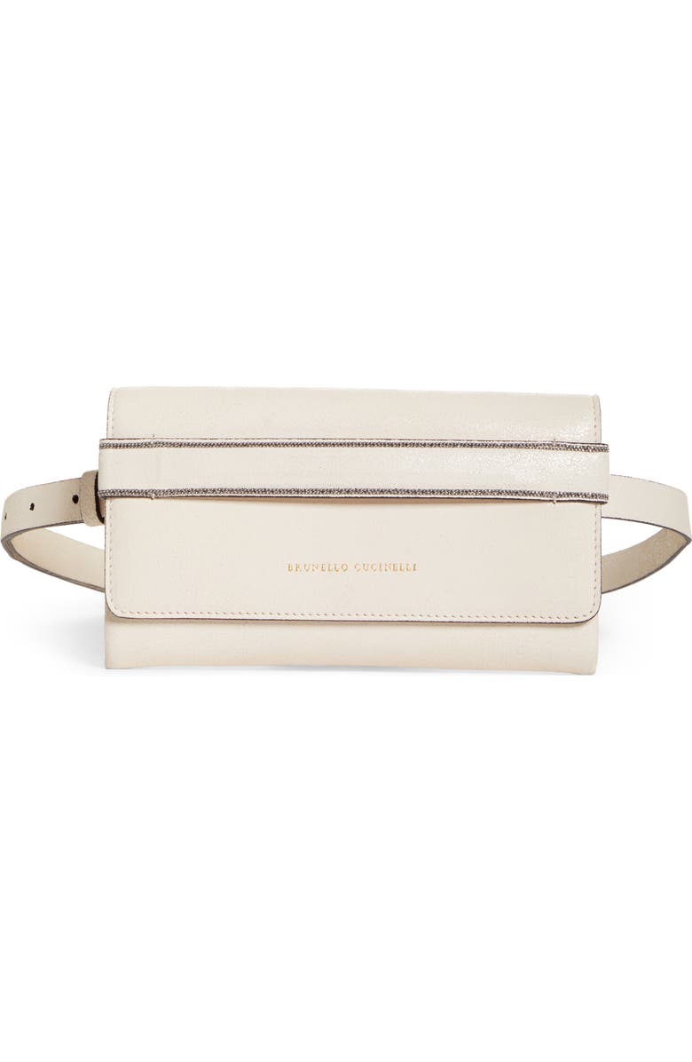 Brunello Cucinelli Mini City Leather Crossbody Bag, Alternate, color,