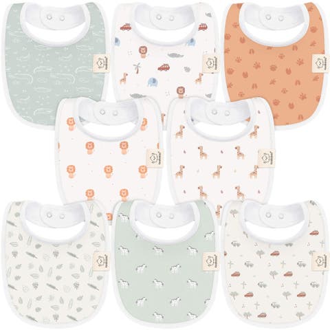 8-Pack Baby Drool Bibs