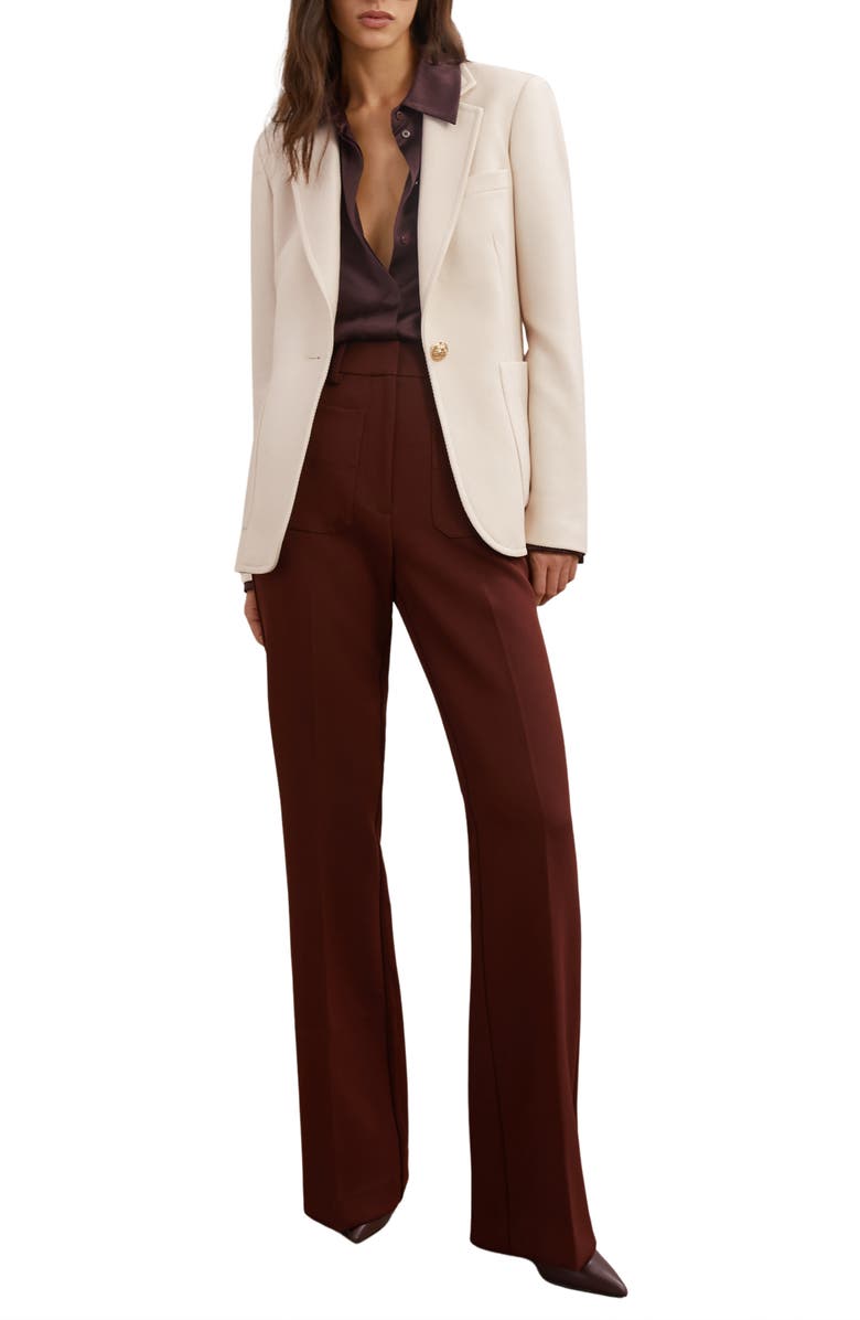 Reiss Soren Wool Blend Blazer, Alternate, color, Cream