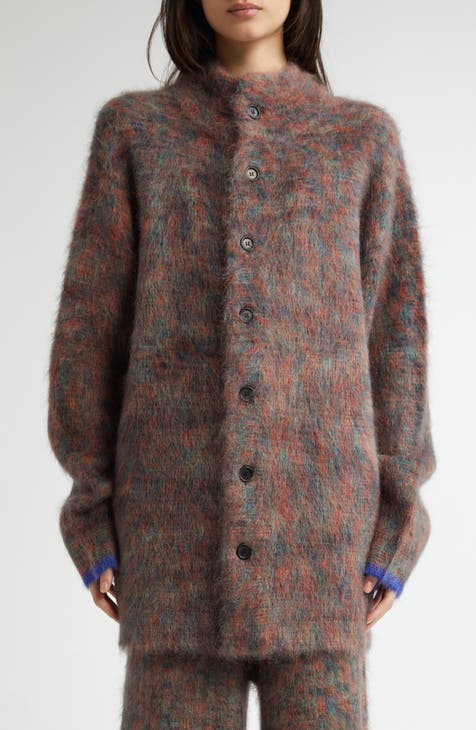 & Other hot Stories Fuzzy Wool Blend Cocoon Cardigan