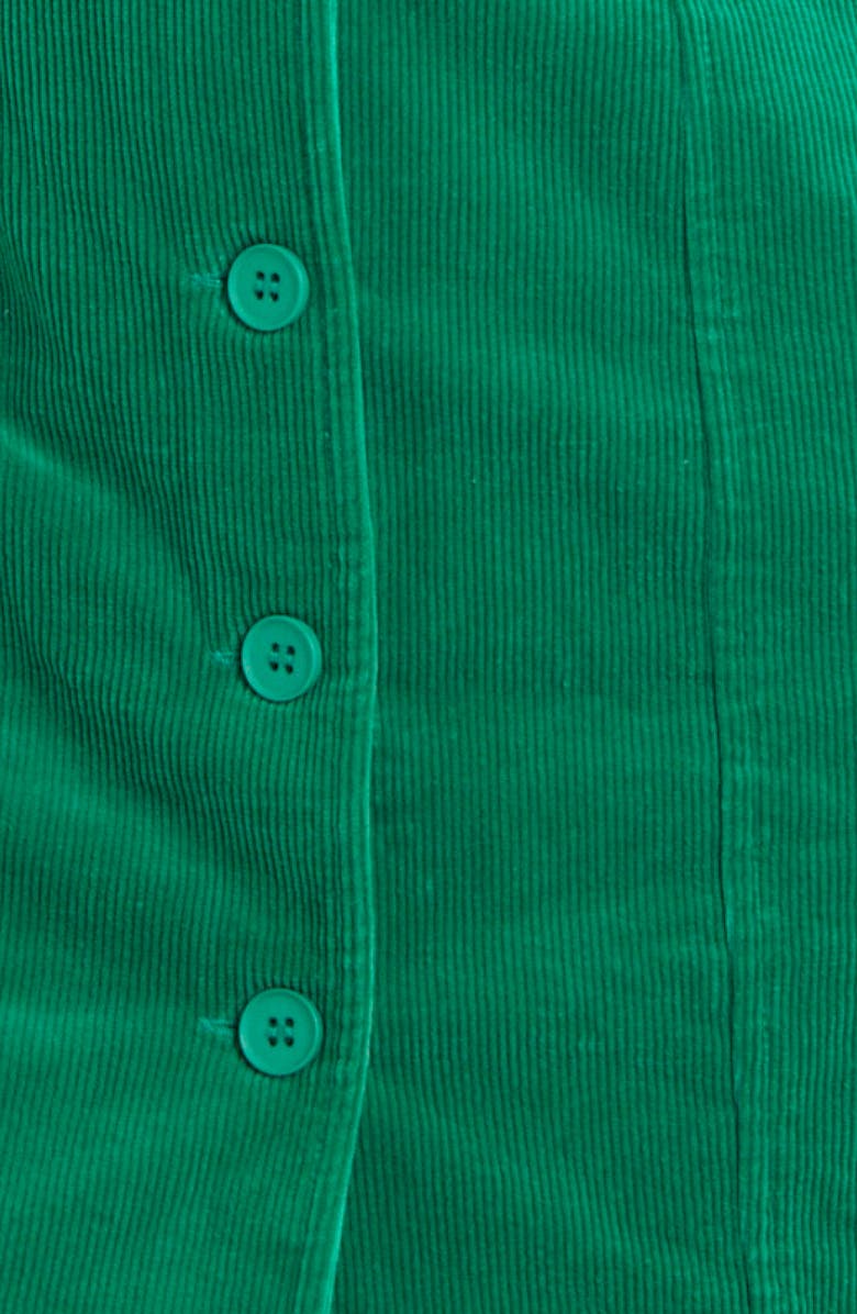 Rolla’s Francoise Stretch Cotton Corduroy Mini Shirtdress, Alternate, color, 