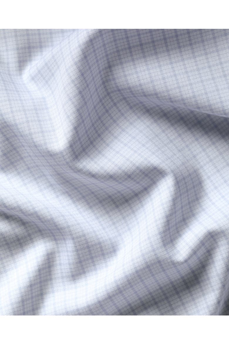 Non-Iron Stretch Poplin Check Shirt, Alternate, color, Cornflower Blue