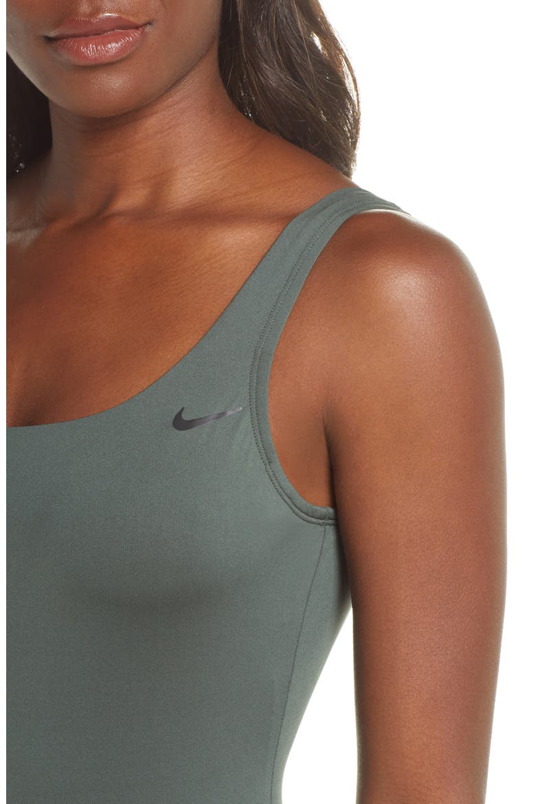 Essential U-Back One-Piece Swimsuit, Alternate, color, GALACTIC JADE