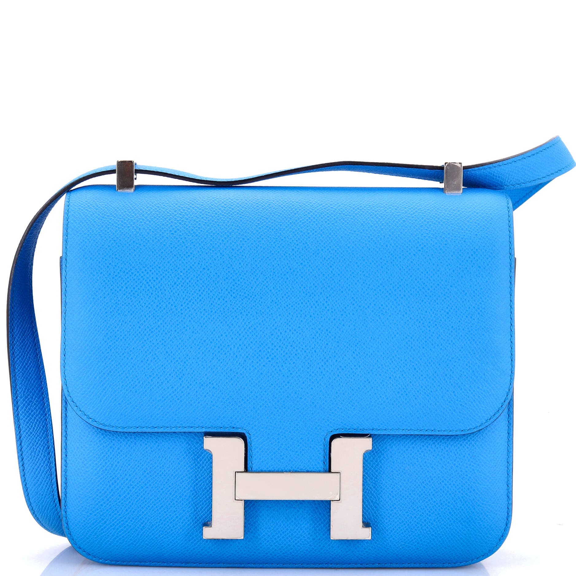 Pre-Owned Hermes Constance Bag Epsom 24, Main, color, Bleu Frida