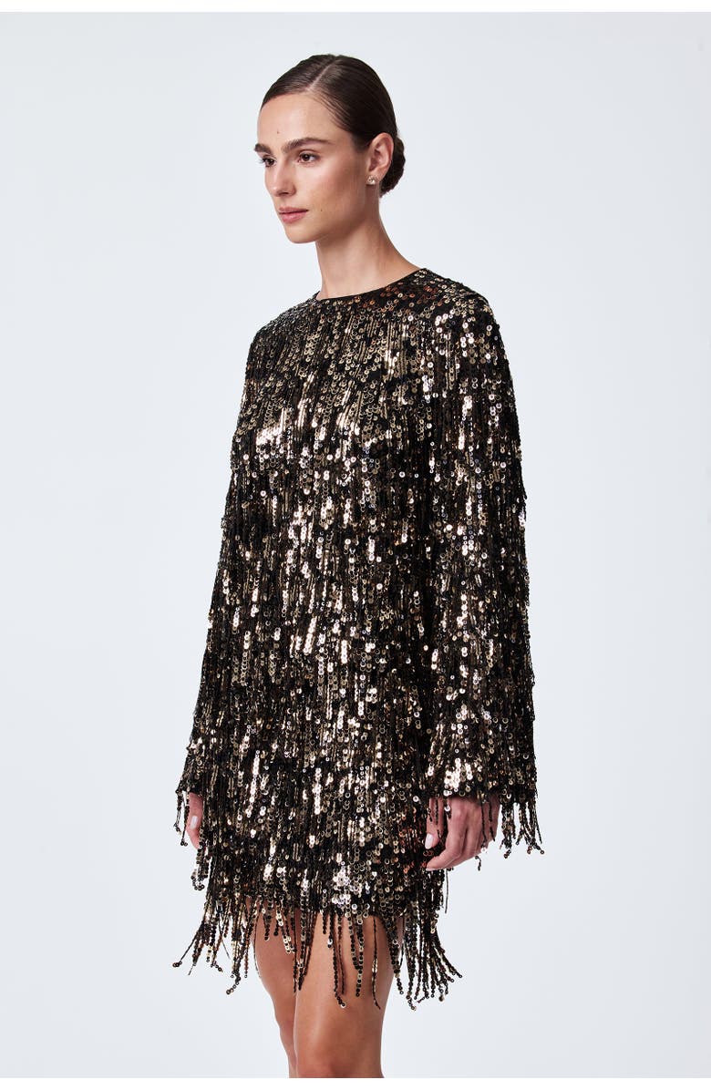 Trina Turk Satine Fringed Sequin Top, Alternate, color, 