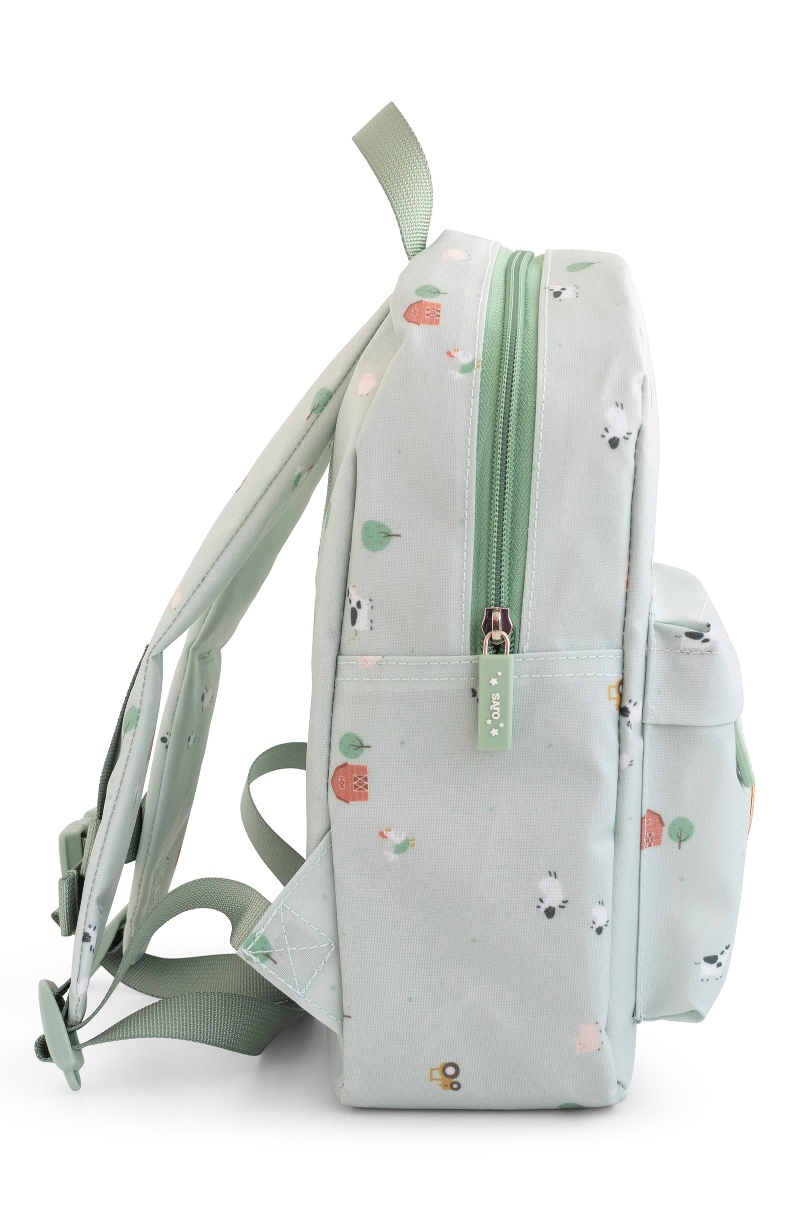 Kid Sized Backpack, Alternate, color, FUNNY FARM
