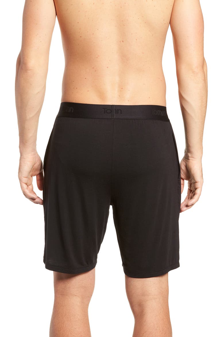 Second Skin Lounge Shorts, Alternate, color, BLACK