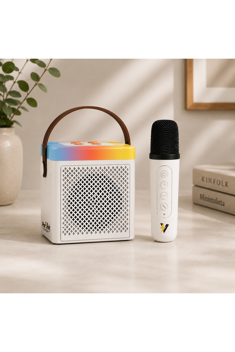 Portable Karaoke Set, Alternate, color, White