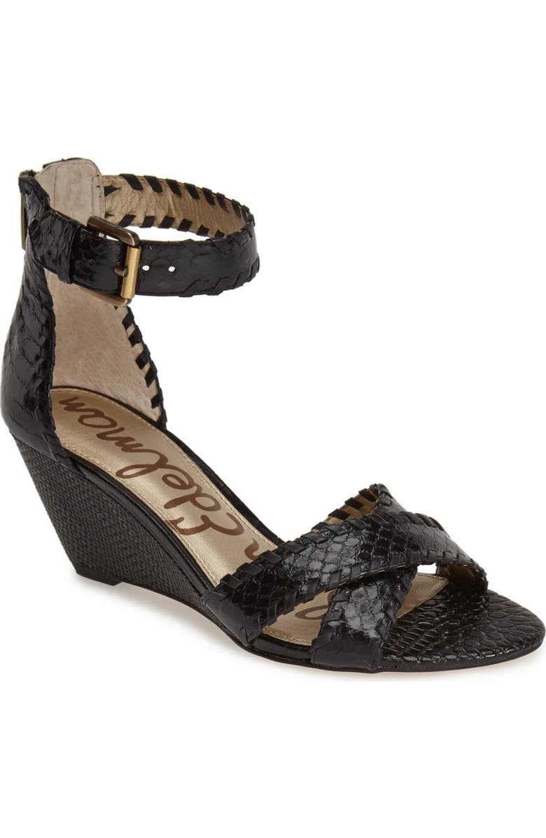 Sam Edelman 'Silvia' Ankle Strap Wedge Sandal, Main, color,