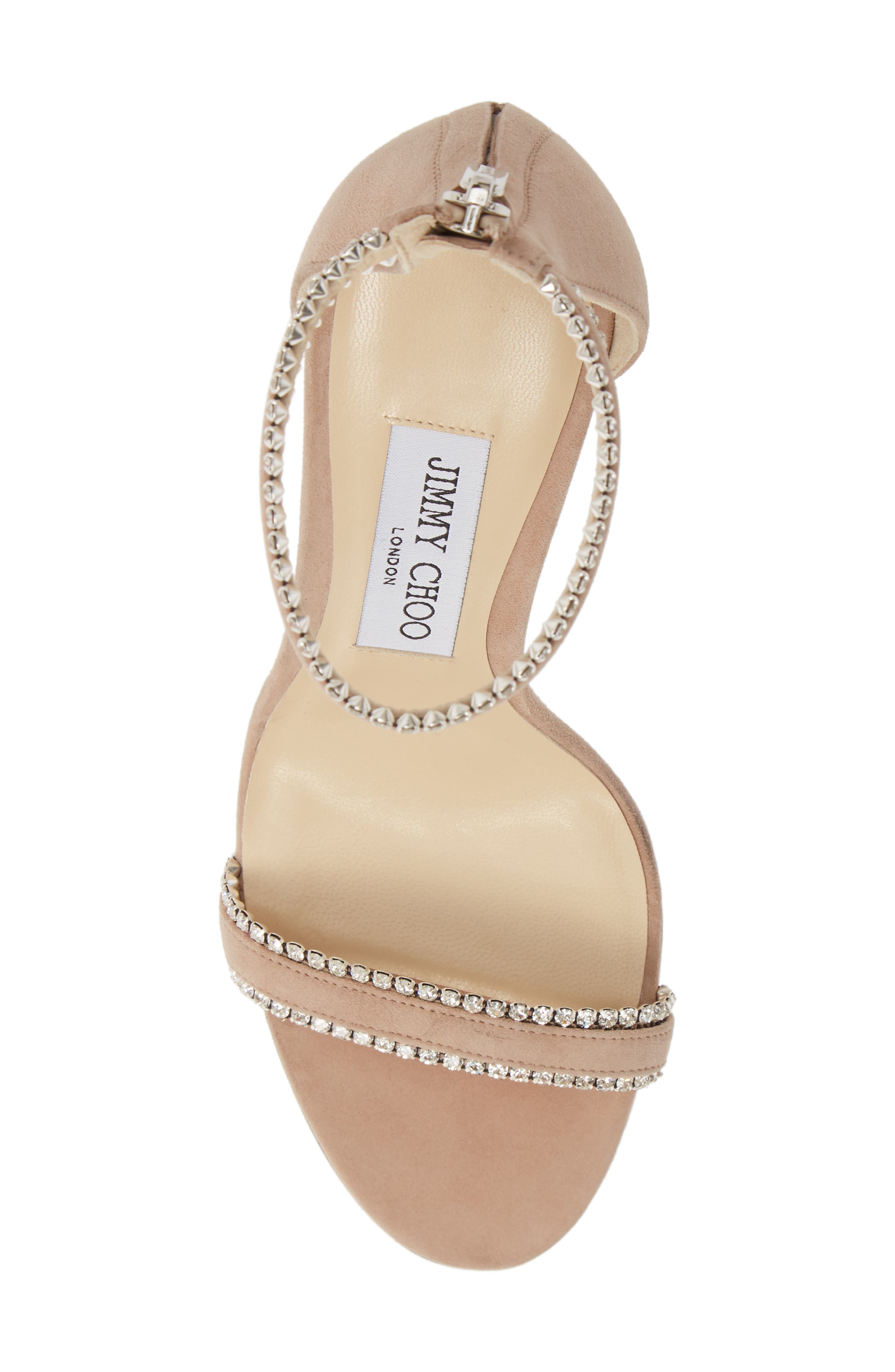 Jimmy Choo Dochas Embellished Ankle Strap Sandal, Alternate, color, 
