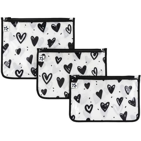 Airline Compliant Toiletry/Cosmetics Travel Bags, 3-Pack