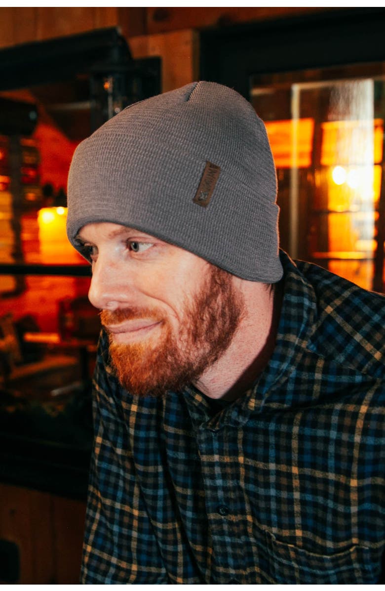 Kanut Sports Snowmass Men
s  Double Layer Beanie, Alternate, color, Grey
