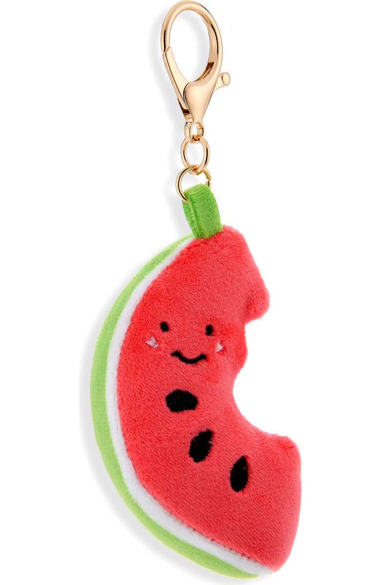 Leith Stuffed Watermelon Bag Charm, Main, color, Red Multi- Gold