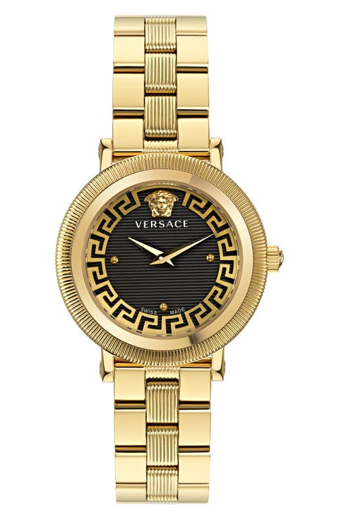 Greca Flourish Bracelet Watch, 35mm