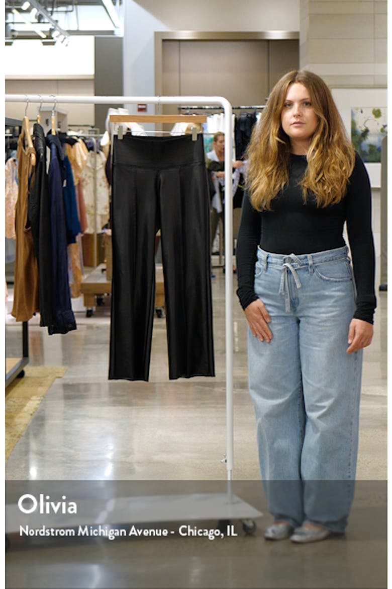 Crop Faux Leather Leggings video
