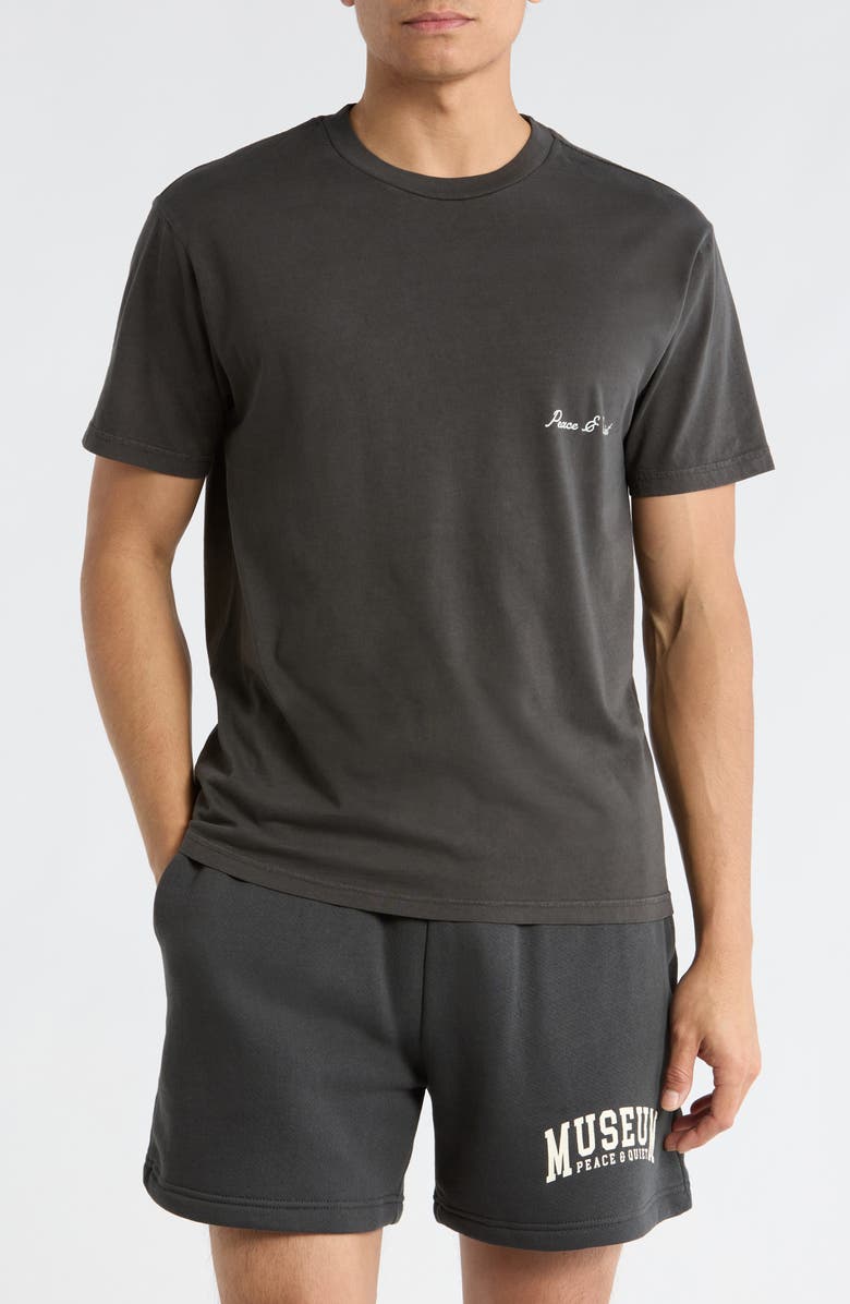 Museum of Peace & Quiet Signature Cotton Graphic T-Shirt, Main, color, Black