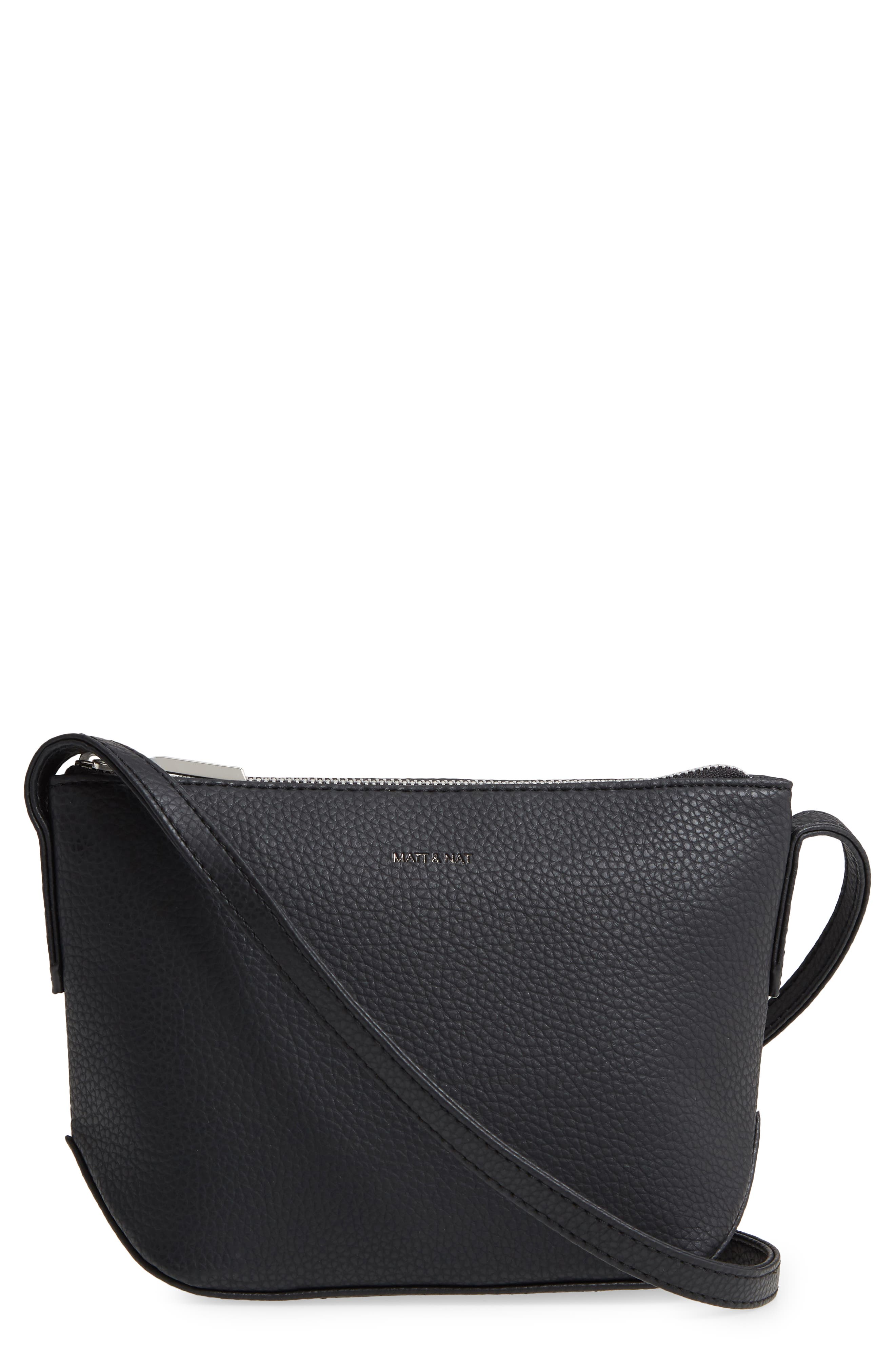 Matt & Nat Sam Vegan Leather Crossbody Bag, Main, color, 
