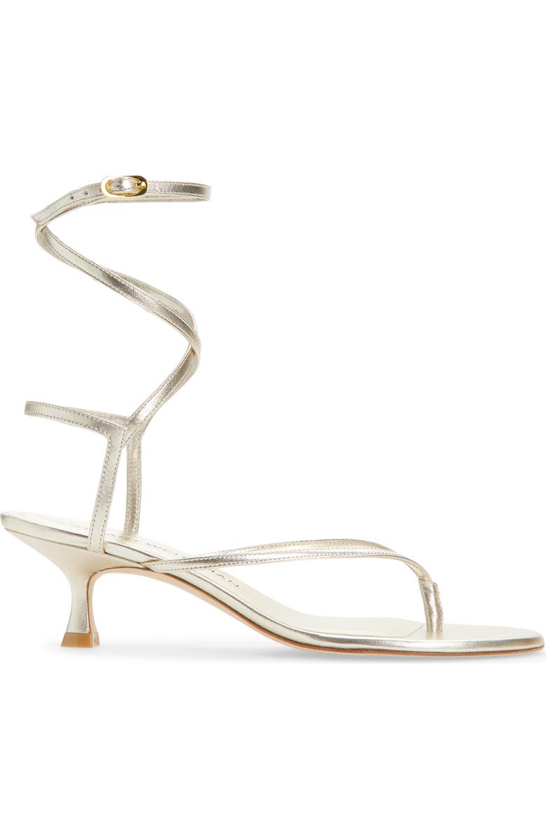 Stuart Weitzman Cabo II Sandal, Alternate, color, Light Gold