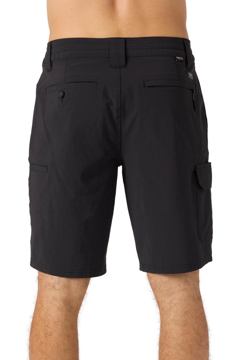 TRVLR Hybrid Cargo Shorts, Alternate, color, BLACK