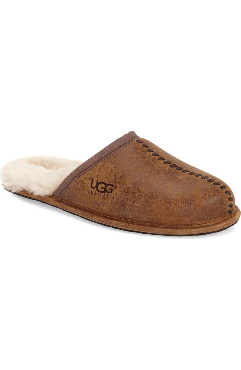 UGG<sup>®</sup> Scuff - Deco Genuine Shearling Slipper, Main, color,