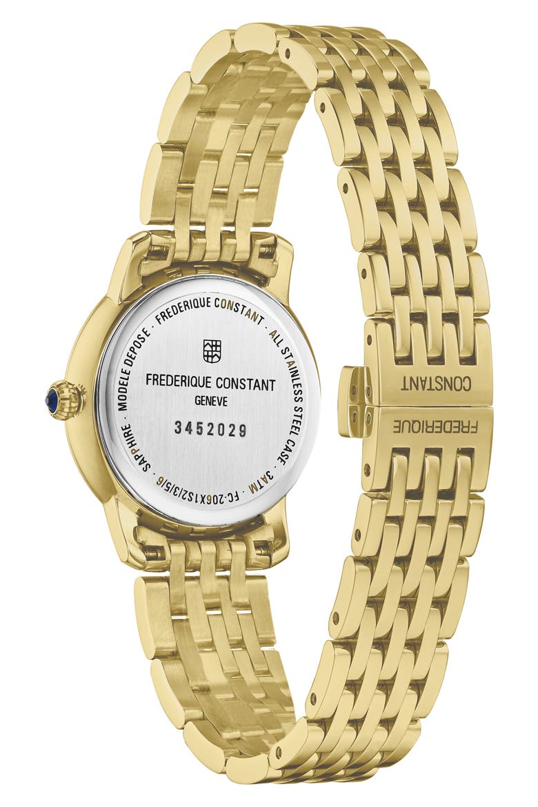 Classic Slimline Diamond Bracelet Watch, 30mm, Alternate, color, GOLD-TONE