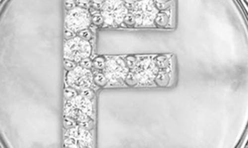 Melinda Maria Baby Love Letters Initial Pendant Necklace In Silver F