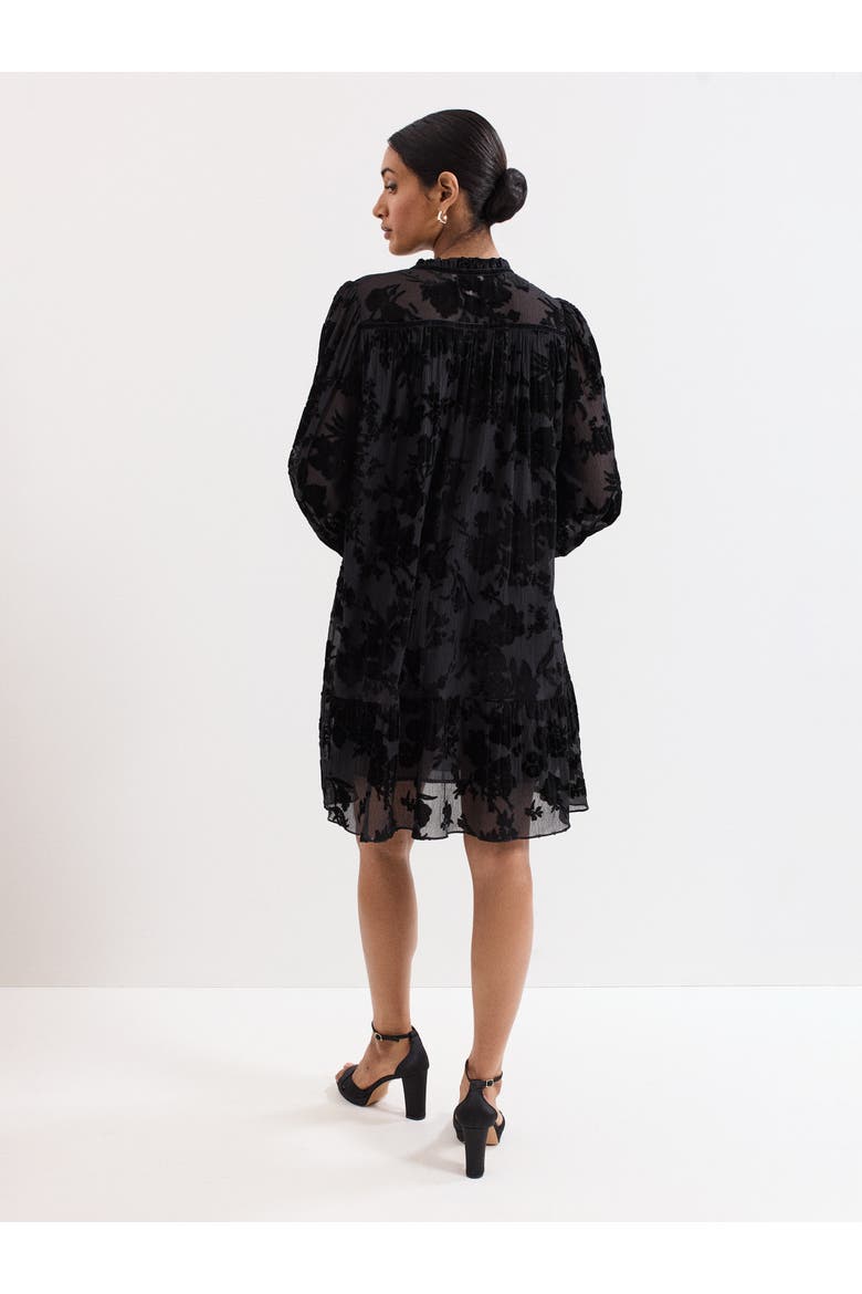 Mila Velvet Dress, Alternate, color, Black