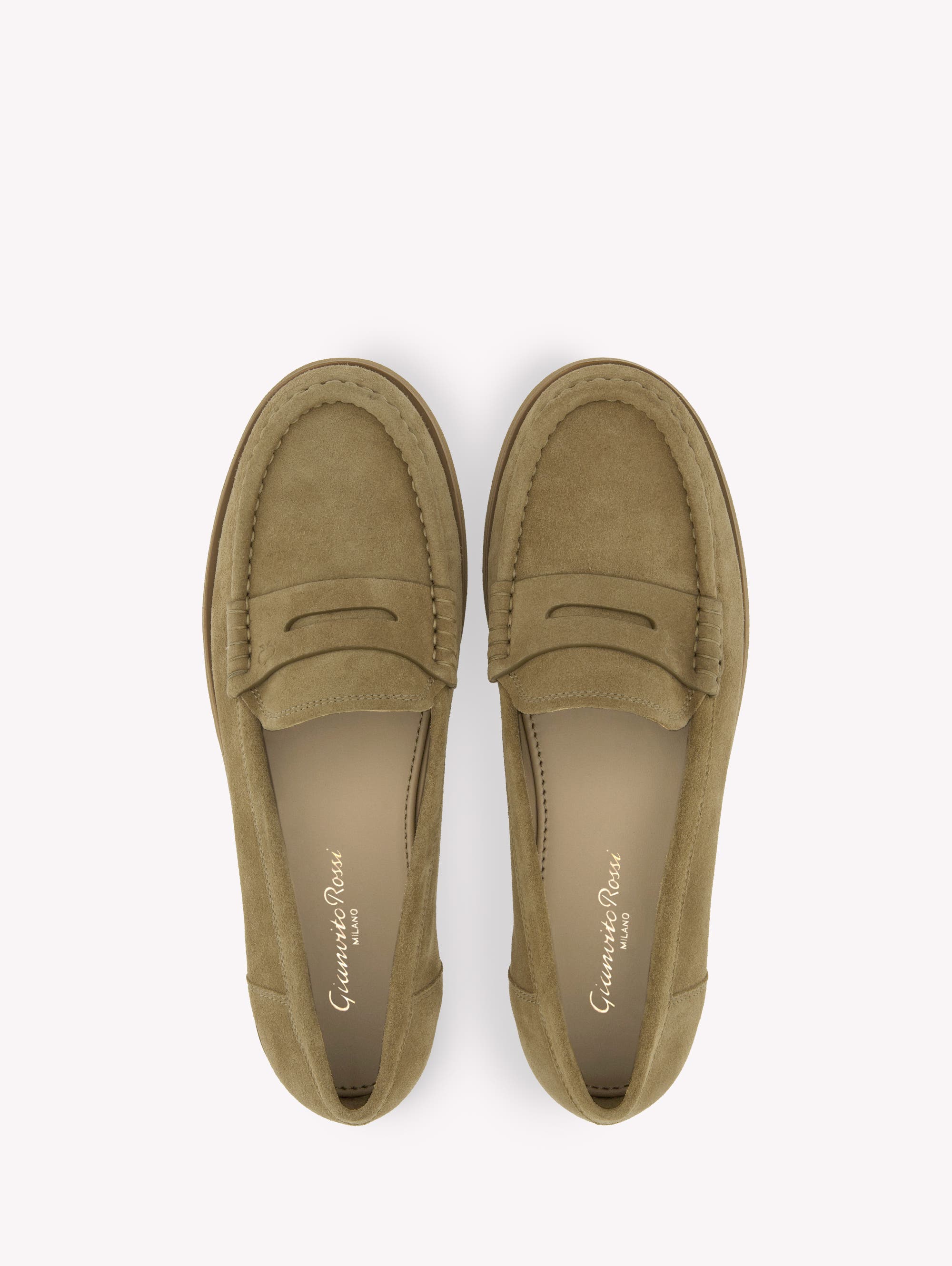 Gianvito Rossi Vernon Mocassin, Alternate, color, Brown Leather