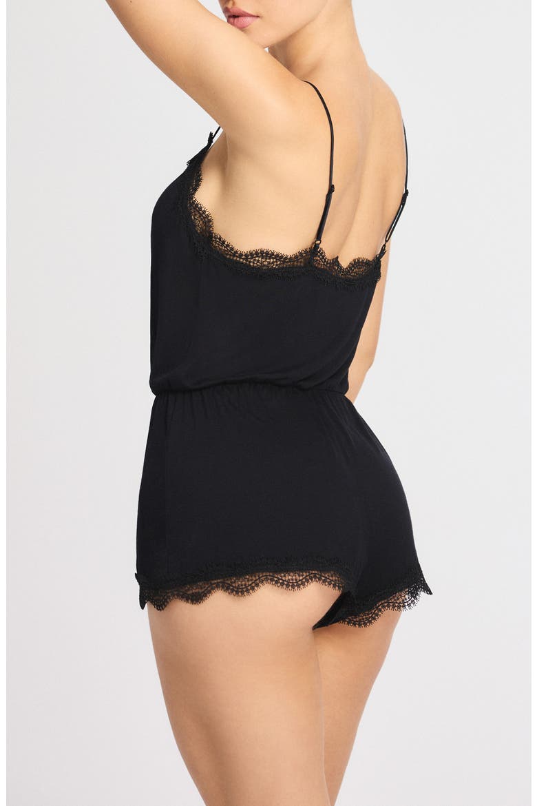 Gossamer Dreams Sleep Romper, Alternate, color, BLACK CAVIAR