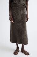 Lisa Yang Asta Brushed Cashmere Midi Skirt