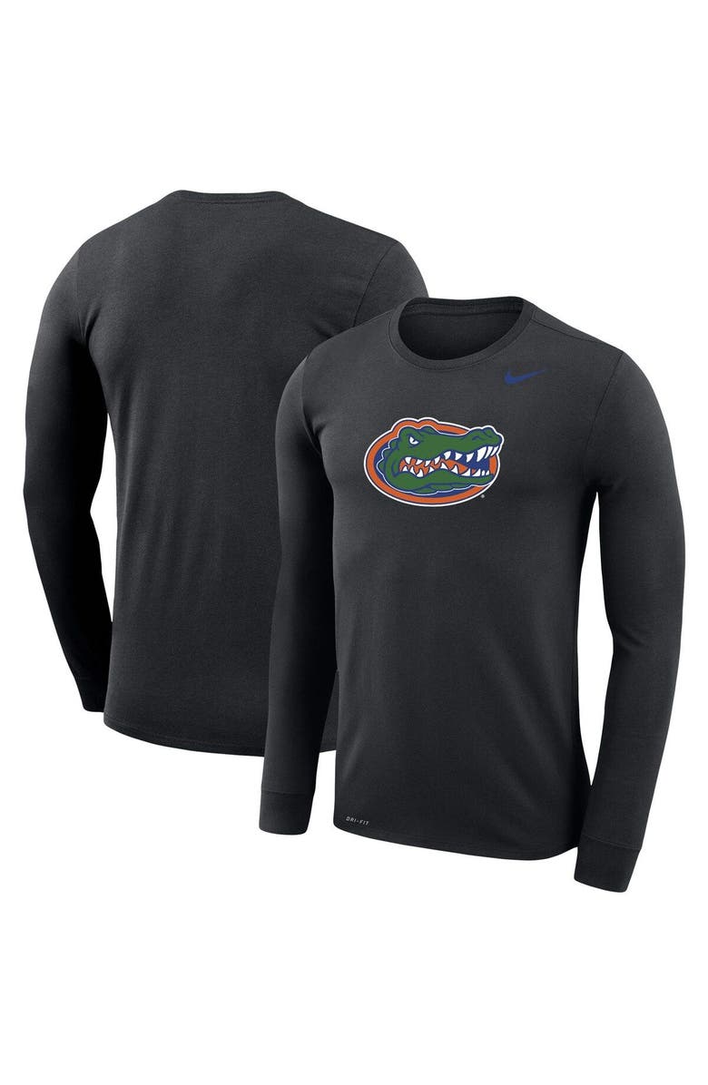 Nike Men's Nike Black Florida Gators School Logo Legend Performance Long Sleeve T-Shirt, Alternate, color,