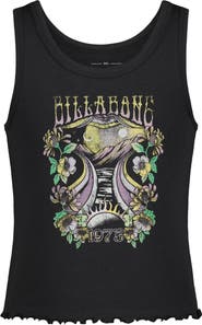 Billabong Kids' Wonderland Calls Crop Graphic Tank