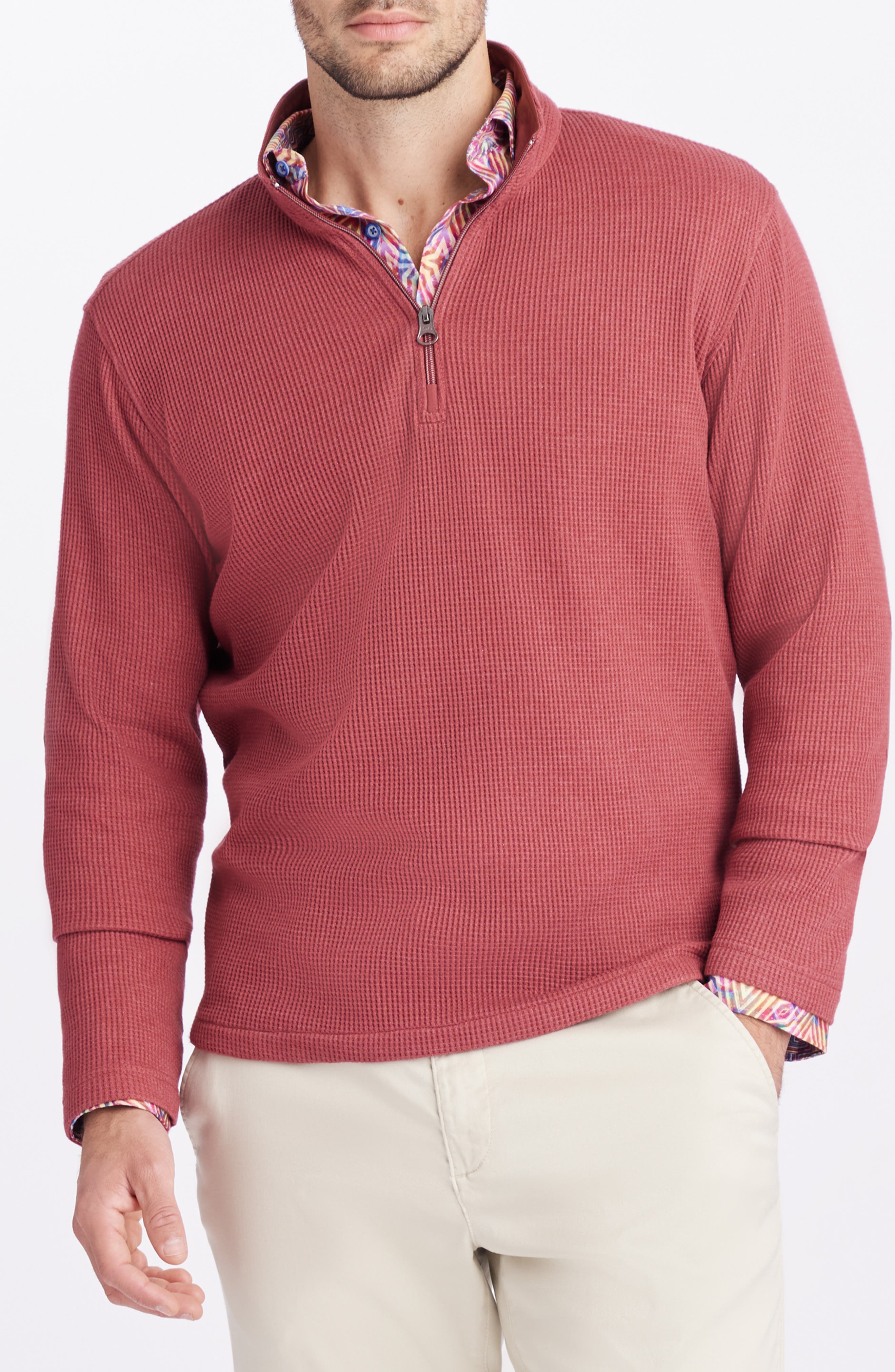 Robert Graham Shepton Quarter Zip Knit Pullover