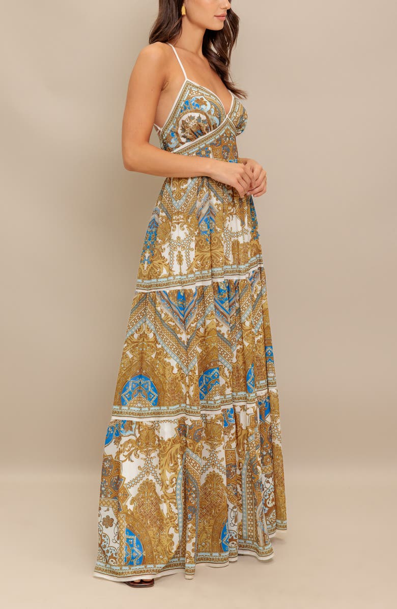 FLYING TOMATO V-Neck Midi Dress, Alternate, color,