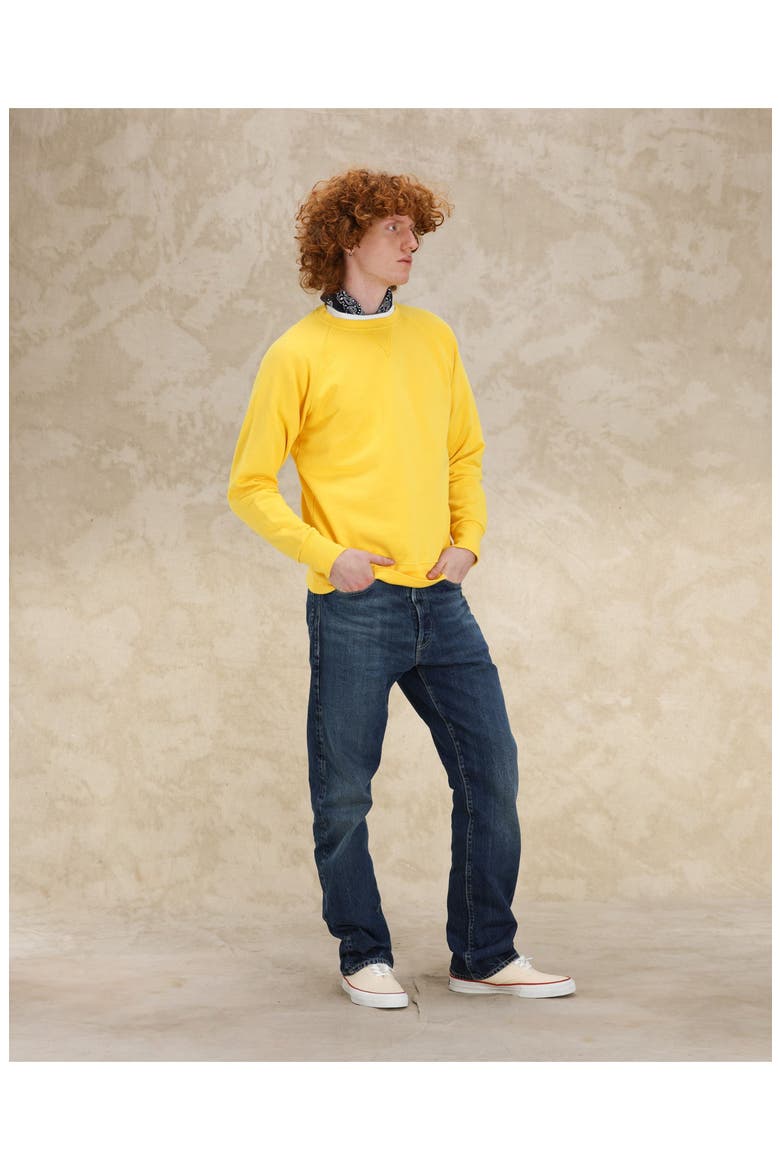 Harvard Crewneck Sweatshirt, Alternate, color, YELLOW